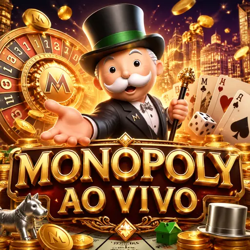 Mesa ao vivo do Monopoly Live com roda e dado bônus em estúdio
